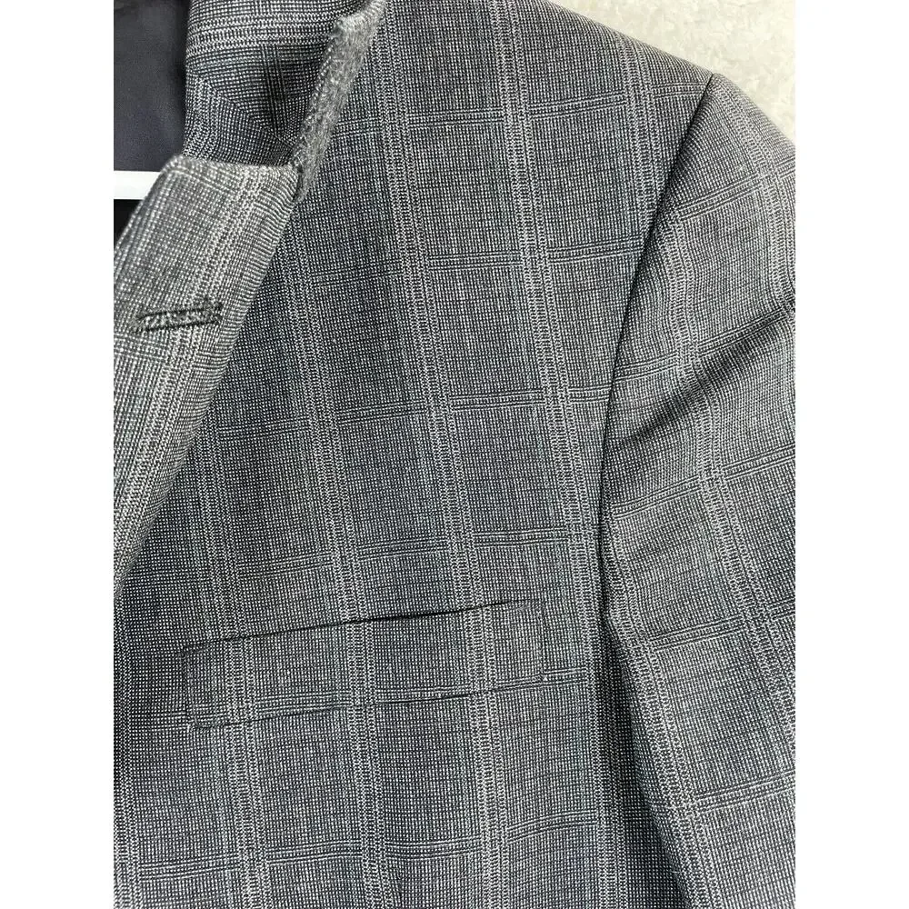 Richmann Brothers Wool Blazer Mens Sz 42 Gray Embassy Square Suit Jacket READ